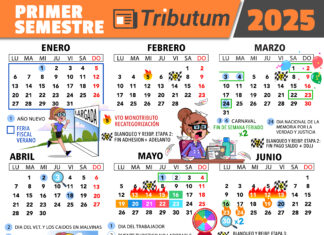 Cronograma de principales vencimientos tributarios: I Semestre 2025