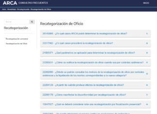 Consultas frecuentes ARCA: Monotributo. Recategorización semestral y aquella de oficio. Enero 2025