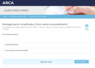 Monotributo. Recategorización simplificada: Guía paso a paso