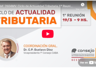 CPCECABA. Ciclo de Actualidad Tributaria. Marzo 2025