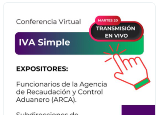 IVA Simple. Unificación DDJJ: conferencia funcionarios ARCA (FACPCE)