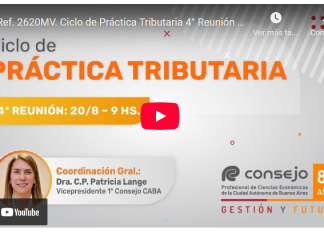 CPCECABA. Ciclo de Práctica Tributaria. Agosto 2025