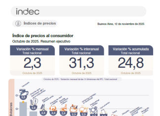 Índice de Precios al Consumidor (IPC). Octubre 2025. Actualiza Ganancias DDJJ 2026 y Bs. Personales. DDJJ 2025. TABLAS COMPLETAS