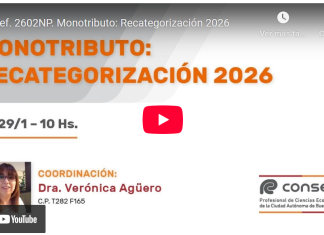 Monotributo: Recategorización 2026 (CPCE CABA)