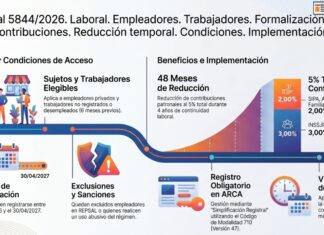 Res Gral 5844/2026. Laboral. Empleadores. Trabajadores. Nuevos. RIFL. Contribuciones. Reducción temporal. Implementación