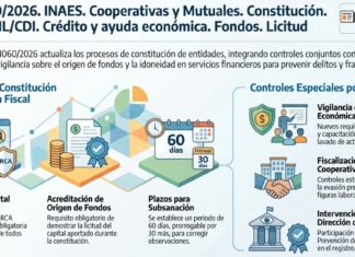 Res 1060/2026. INAES. Cooperativas y Mutuales. Constitución. CUIT/CUIL/CDI. Crédito y ayuda económica. Fondos. Licitud