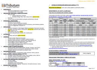 Tablas Tributum: Impositivas, Laborales y Auditoria (actualizada 26/05/2026)