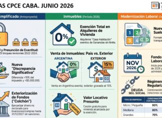 Jornadas CPCE CABA. Junio 2026: Régimen Simplificado Ganancias (reforma), Inmuebles DDJJ 2026 (reglamentación) y Modernización Laboral (Guía práctica)