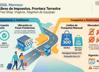 Dec 438/2026. Mercosur. Tiendas Libres de Impuestos. Frontera Terrestre. Duty Free/Free Shop. Viajeros. Régimen de Equipaje
