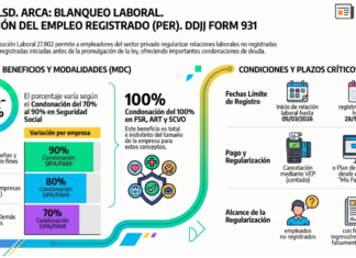 Guía 57. LSD. ARCA: Blanqueo laboral. Promoción del Empleo Registrado (PER). DDJJ Form 931. Modalidades de contrato