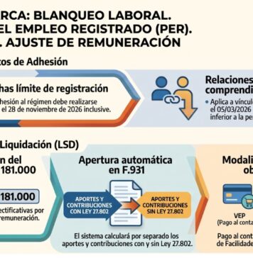 Guía 58. LSD. ARCA: Blanqueo laboral. Promoción del Empleo Registrado (PER). DDJJ Form 931. Ajuste de Remuneración
