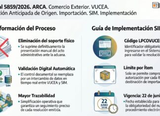 Res Gral 5859/2026. ARCA. Comercio Exterior. VUCEA. Resolución Anticipada de Origen. Importación. SIM. Implementación