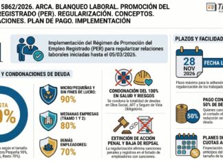 Res Gral 5862/2026. ARCA. Blanqueo laboral. Promoción Empleo Registrado (PER). Regularización. Condonaciones. Plan de pago