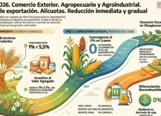 Dec 423/2026. Comercio Exterior. Agropecuario y Agroindustrial. Derechos de exportación. Alícuotas. Reducción inmediata y gradual
