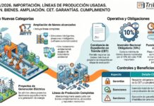 Dec 483/2026. Importación. Líneas de Producción Usadas. Régimen. Bienes. Ampliación. CET. Garantías. Cumplimiento