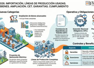 Dec 483/2026. Importación. Líneas de Producción Usadas. Régimen. Bienes. Ampliación. CET. Garantías. Cumplimiento