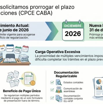 Moratoria IGJ: solicitamos prorrogar el plazo de las presentaciones (CPCE CABA)