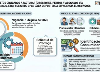 Nuevos sujetos obligados a facturar (Directores, Peritos y Abogados vía judicial, Bancos, etc): solicitud CPCE CABA de postergar su vigencia el 01/07/2026