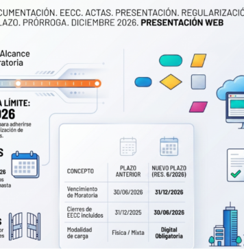 Res Gral 6/2025. IGJ. Documentación. EECC. Actas. Presentación web. Regularización. Moratoria. Adhesión. Plazo. Prórroga. Dic 2026