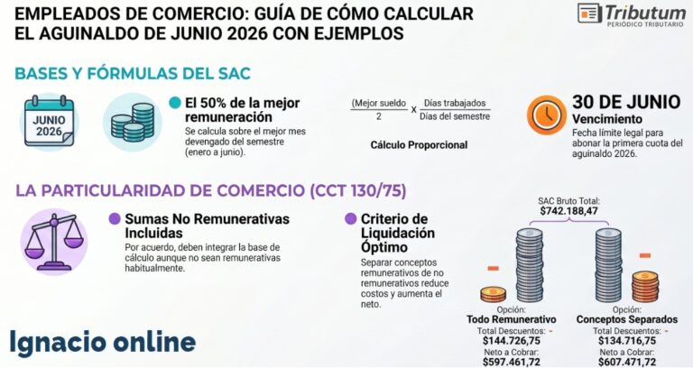 Empleados de Comercio: cómo calcular el aguinaldo de junio 2026 con ...