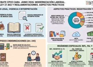 Charlas debate CPCE CABA. Junio 2026: Modernización Laboral. Mapa guía Ley 27.802 y reglamentaciones. Aspectos prácticos
