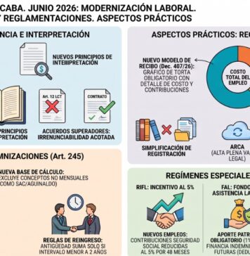 Charlas debate CPCE CABA. Junio 2026: Modernización Laboral. Mapa guía Ley 27.802 y reglamentaciones. Aspectos prácticos