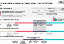 Feria Fiscal. Período Invernal 2026. Efectos, alcance y ejemplos. Cómputo de plazos. Esquemas, Cuadros y Línea de tiempo. Ejemplos. Período: 13 al 24/07/2026