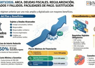 Res Gral 5873/2026. ARCA. Deudas Fiscales. Regularización. Concursados y Fallidos. Facilidades de Pago. Sustitución