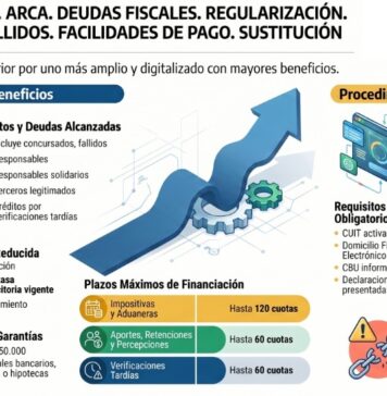 Res Gral 5873/2026. ARCA. Deudas Fiscales. Regularización. Concursados y Fallidos. Facilidades de Pago. Sustitución
