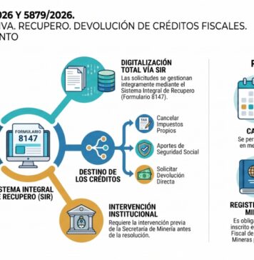 Res Grales 5878/2026 y 5879/2026. ARCA. SM. Minería. IVA. Recupero. Devolución de créditos fiscales. Nuevo procedimiento