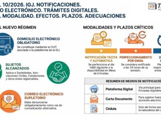 Res Gral 10/2026. IGJ. Notificaciones. Domicilio Electrónico. Trámites Digitales. Régimen. Modalidad. Efectos. Plazos. Adecuaciones