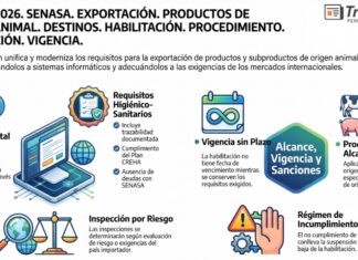 Res 593/2026. SENASA. Exportación. Productos de Origen Animal. Destinos. Habilitación. Procedimiento. Sustitución. Vigencia
