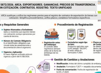 Res Gral 5872/2026. ARCA. Exportadores. Ganancias. Precios de Transferencia. Bienes con Cotización. Contratos. Registro