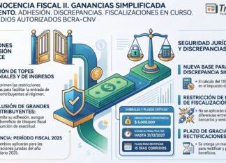 Ley s/n. Inocencia Fiscal II. Ganancias Simplificada. Adhesión. Discrepancias. Fiscalizaciones. Fondos medios autorizados BCRA-CNV