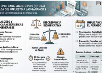 Jornadas CPCE CABA. Agosto 2026 (II): Ganancias. DJ Simplificada. Nuevo proyecto. Exposición por el Director Nacional de Impuestos