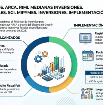 Res Gral 5889/2026. ARCA. RIMI. Medianas inversiones. Beneficios fiscales. SGI. MiPyMEs. Inversiones. Implementación