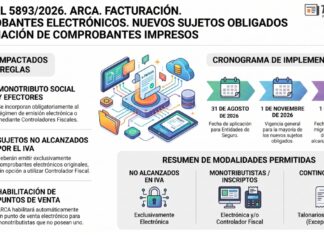 Res Gral 5893/2026. ARCA. Facturación. Comprobantes electrónicos. Nuevos sujetos obligados y eliminación impresos