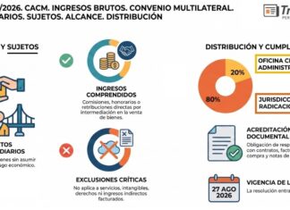 Res Gral 7/2026. CACM. Ingresos Brutos. Convenio Multilateral. Intermediarios. Sujetos. Alcance. Distribución