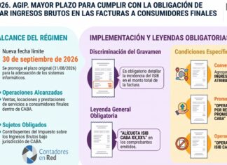 Res 312/2026. AGIP. Mayor plazo para cumplir con la obligación de discriminar Ingresos Brutos en las facturas a consumidores finales
