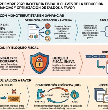 Jornadas CPCE CABA. Septiembre 2026: Inocencia Fiscal II, Claves deducción de Monotributistas y optimización de Saldos a favor