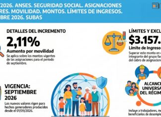 Res 260/2026. ANSES. Seguridad Social. Asignaciones Familiares. Movilidad. Montos. Límites de Ingresos. Septiembre 2026. Subas
