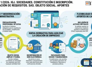 Res Gral 11/2026. IGJ. Sociedades. Constitución e inscripción. Simplificación de requisitos. SAS. Objeto social. Aportes