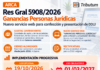 Res Gral 5908/2026. ARCA. Ganancias Personas Jurídicas. Nuevo servicio web para confección y presentación de DDJJ